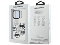 Karl Lagerfeld IML Multi K&C Head Pattern Case for iPhone 16 Pro - Clear Karl Lagerfeld IML Multi K&C Head Pattern Case for iPhone 16 Pro - Clear