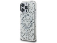 Funda Karl Lagerfeld IML Karl Script Pattern MagSafe para iPhone 16 Pro - Blanca Funda Karl Lagerfeld IML Karl Script Pattern MagSafe para iPhone 16 Pro - Blanca