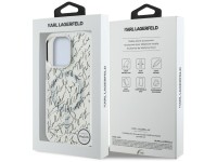 Funda Karl Lagerfeld IML Karl Script Pattern MagSafe para iPhone 16 Pro - Blanca Funda Karl Lagerfeld IML Karl Script Pattern MagSafe para iPhone 16 Pro - Blanca