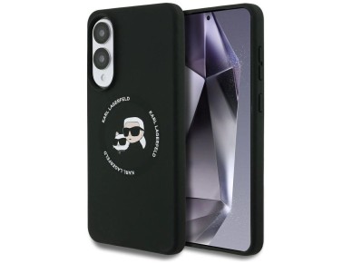 Funda de silicona Karl Lagerfeld Nuble Heads And Circle MagSafe para Samsung Galaxy S25 Edge - negra Funda de silicona Karl Lagerfeld Nuble Heads And Circle MagSafe para Samsung Galaxy S25 Edge - negra