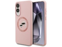 Karl Lagerfeld Silicone Nauble Heads And Circle MagSafe Case for Samsung Galaxy S25 Edge - Pink Karl Lagerfeld Silicone Nauble Heads And Circle MagSafe Case for Samsung Galaxy S25 Edge - Pink