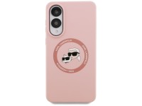 Karl Lagerfeld Silicone Nauble Heads And Circle MagSafe Case for Samsung Galaxy S25 Edge - Pink Karl Lagerfeld Silicone Nauble Heads And Circle MagSafe Case for Samsung Galaxy S25 Edge - Pink