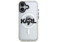 Karl Lagerfeld IML Karl Sketch Logo MagSafe Case for iPhone 17 - Transparent
