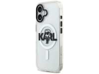 Karl Lagerfeld IML Karl Sketch Logo MagSafe Case for iPhone 17 - Transparent