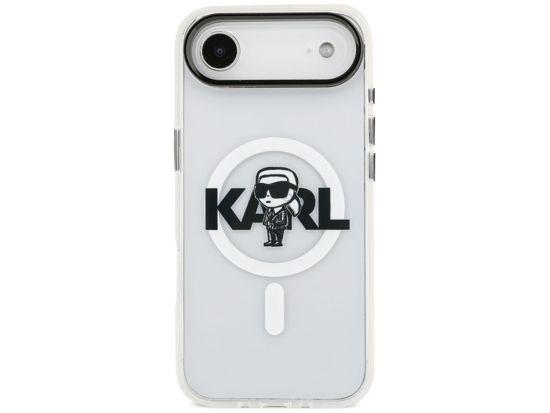 Karl Lagerfeld IML Karl Sketch Logo MagSafe Case for iPhone 17 Air - Transparent