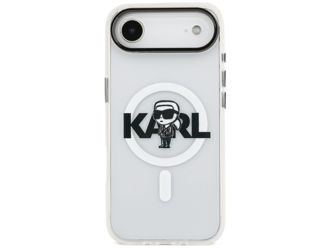 Karl Lagerfeld IML Karl Sketch Logo MagSafe Case for iPhone 17 Air - Transparent