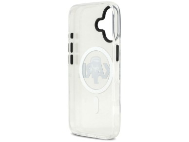 Funda Karl Lagerfeld IML Karl Sketch Logo MagSafe para iPhone 17 - Transparente