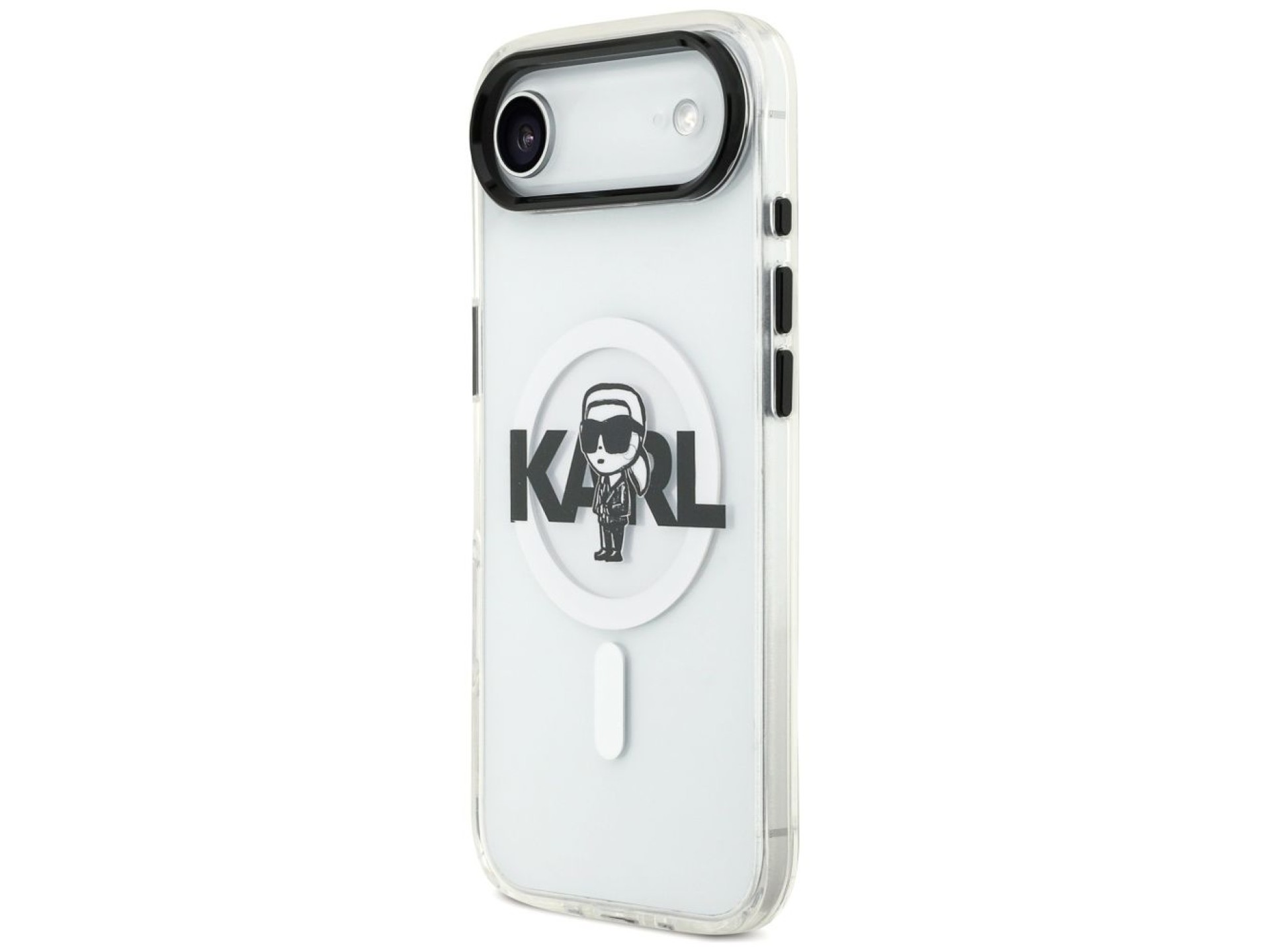 Karl Lagerfeld IML Karl Sketch Logo MagSafe Case for iPhone 17 Air - Transparent