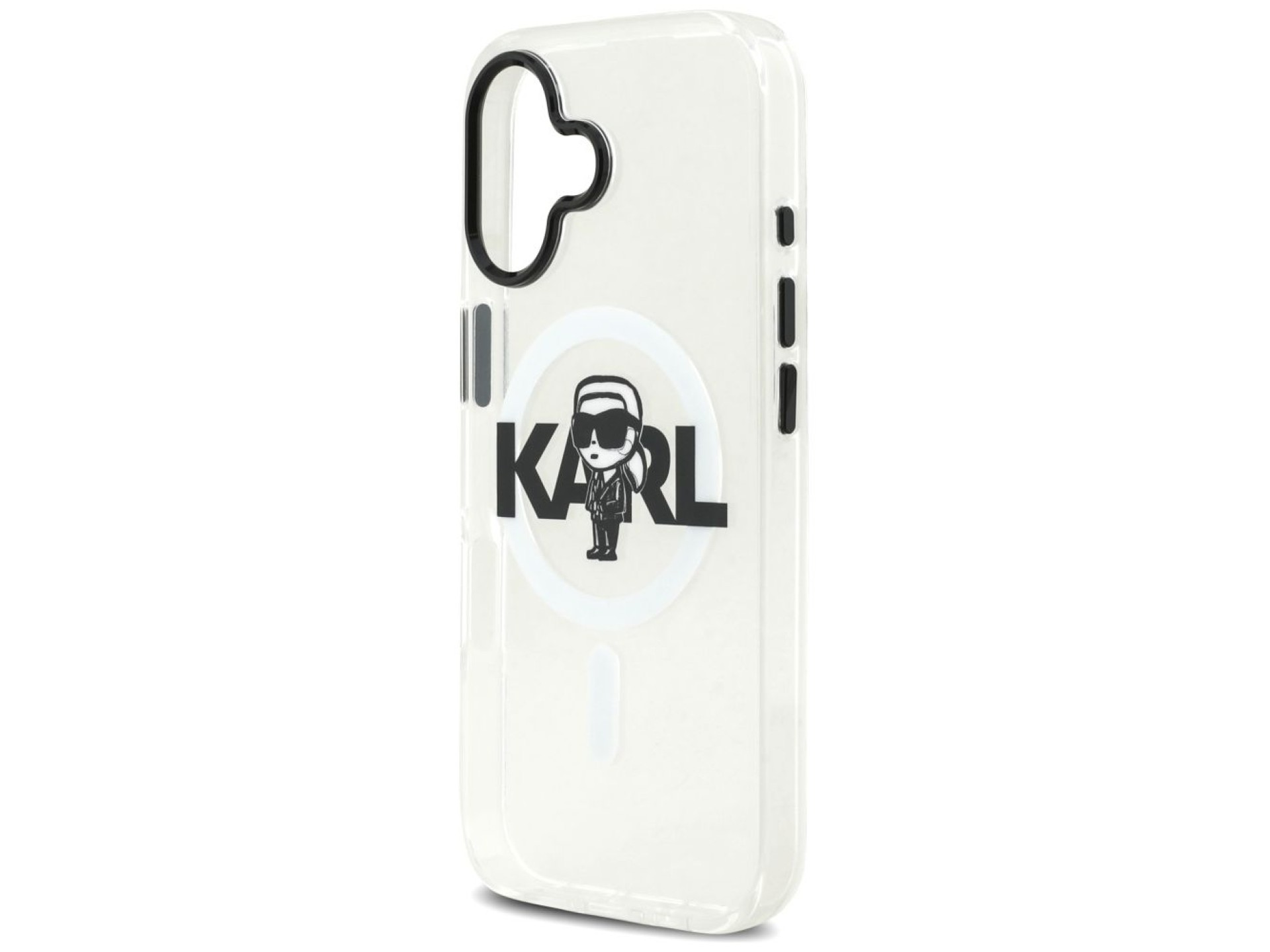Karl Lagerfeld IML Karl Sketch Logo MagSafe Case for iPhone 17 - Transparent