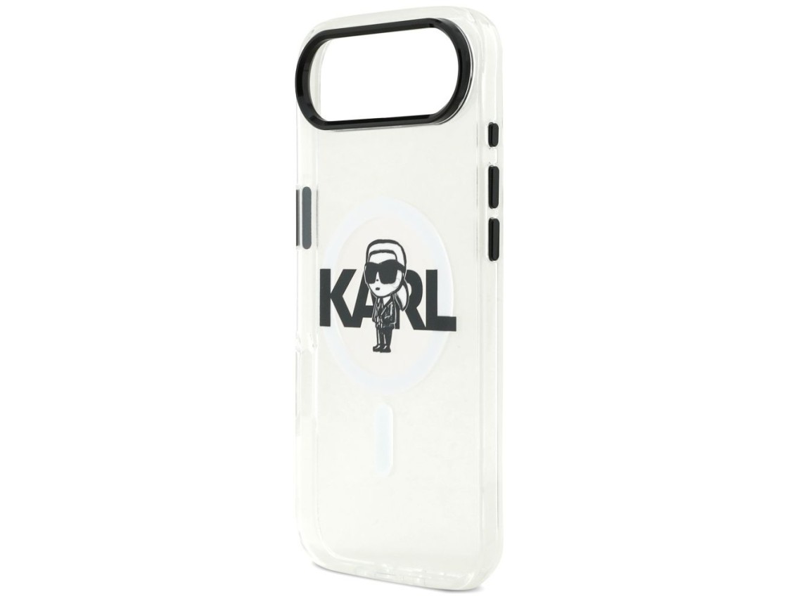 Karl Lagerfeld IML Karl Sketch Logo MagSafe Case for iPhone 17 Air - Transparent