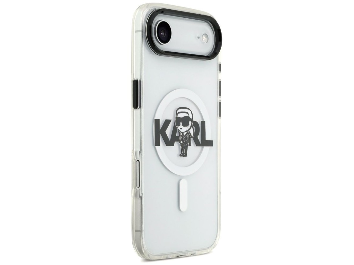 Karl Lagerfeld IML Karl Sketch Logo MagSafe Case for iPhone 17 Air - Transparent