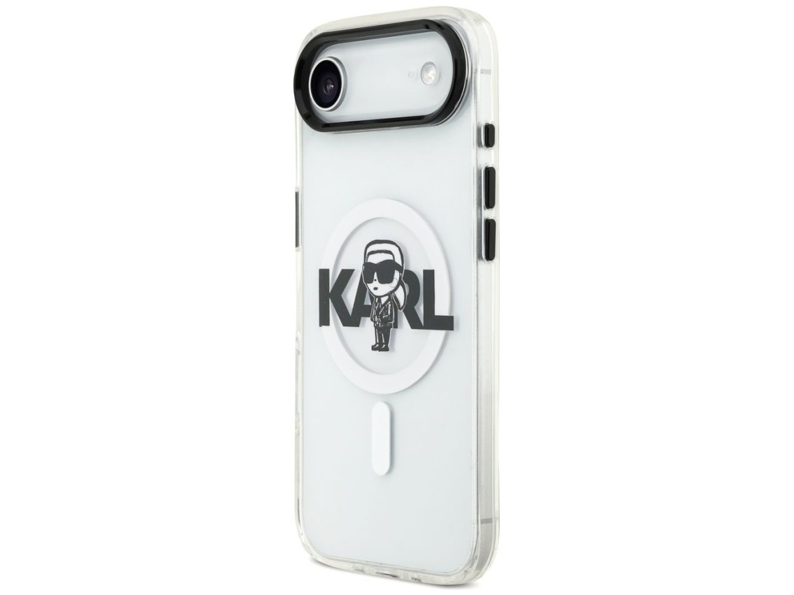 Karl Lagerfeld IML Karl Sketch Logo MagSafe Case for iPhone 17 Air - Transparent