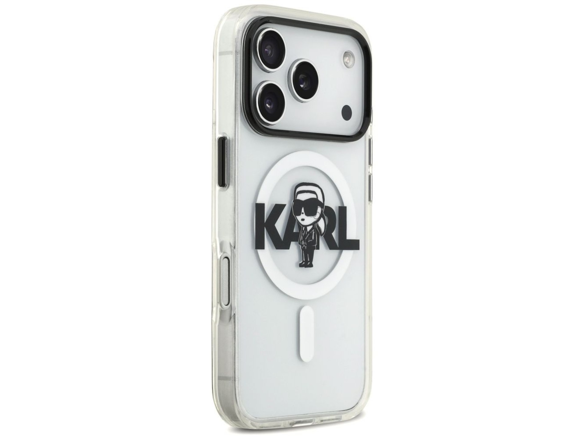 Capa MagSafe Karl Lagerfeld IML Karl Sketch Logo para iPhone 17 Pro - Transparente