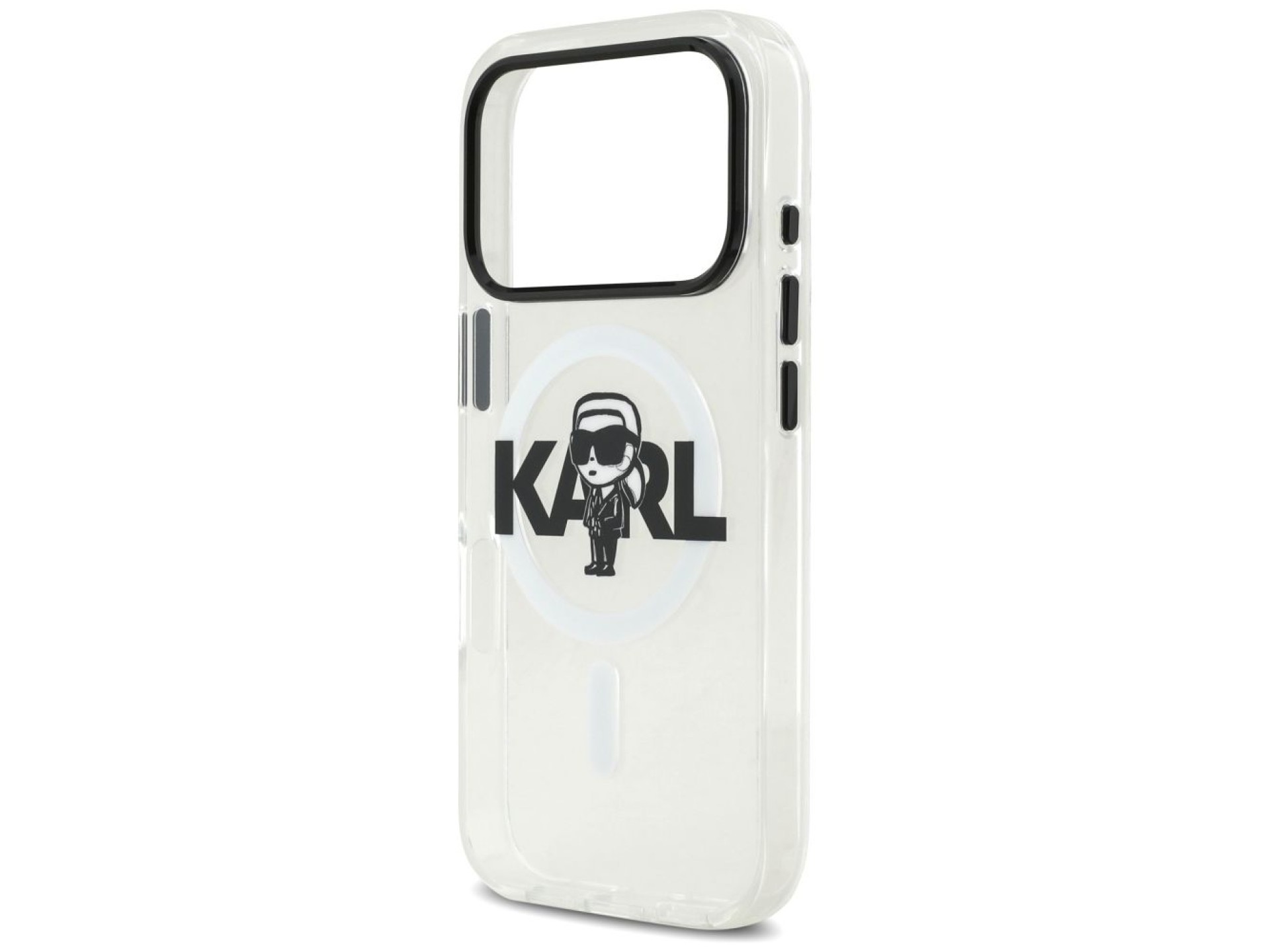 Capa MagSafe Karl Lagerfeld IML Karl Sketch Logo para iPhone 17 Pro - Transparente