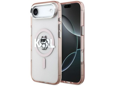 Karl Lagerfeld IML Choupette Sketch Logo MagSafe Case for iPhone 17 Air - Pink Karl Lagerfeld IML Choupette Sketch Logo MagSafe Case for iPhone 17 Air - Pink