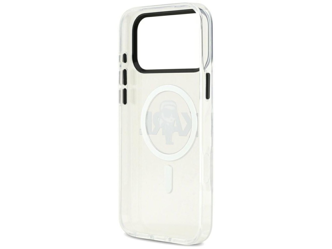 Capa MagSafe Karl Lagerfeld IML Karl Sketch Logo para iPhone 17 Pro Max - Transparente