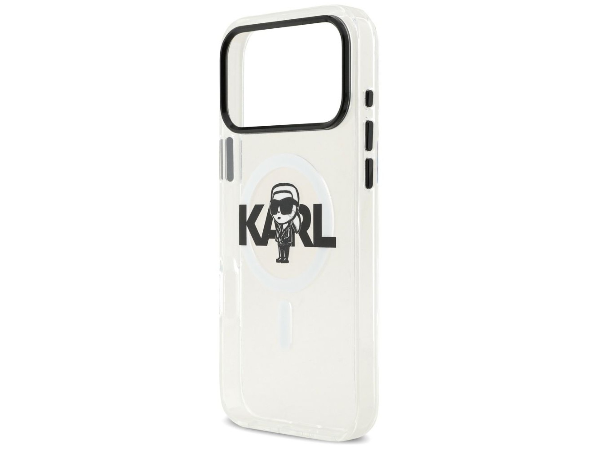 Capa MagSafe Karl Lagerfeld IML Karl Sketch Logo para iPhone 17 Pro Max - Transparente