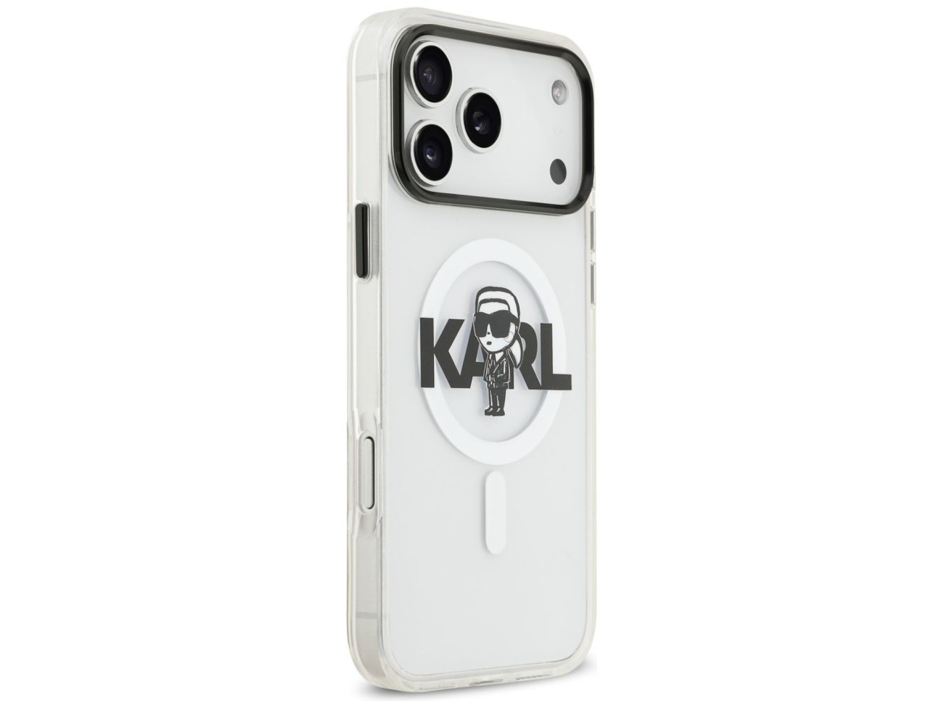 Capa MagSafe Karl Lagerfeld IML Karl Sketch Logo para iPhone 17 Pro Max - Transparente
