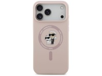 Karl Lagerfeld Silicone Karl&Choupette Ring MagSafe Case for iPhone 17 Pro Max - Pink Karl Lagerfeld Silicone Karl&Choupette Ring MagSafe Case for iPhone 17 Pro Max - Pink