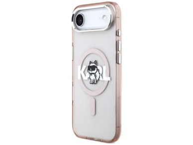Karl Lagerfeld IML Choupette Sketch Logo MagSafe Case for iPhone 17 Air - Pink Karl Lagerfeld IML Choupette Sketch Logo MagSafe Case for iPhone 17 Air - Pink