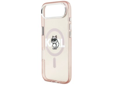 Karl Lagerfeld IML Choupette Sketch Logo MagSafe Case for iPhone 17 Air - Pink Karl Lagerfeld IML Choupette Sketch Logo MagSafe Case for iPhone 17 Air - Pink