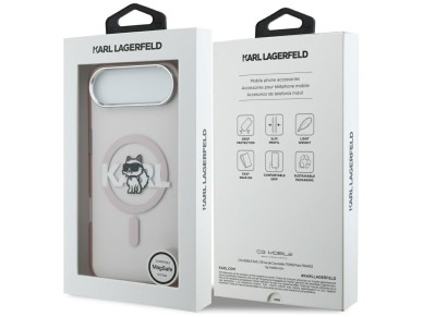 Karl Lagerfeld IML Choupette Sketch Logo MagSafe Case for iPhone 17 Air - Pink Karl Lagerfeld IML Choupette Sketch Logo MagSafe Case for iPhone 17 Air - Pink