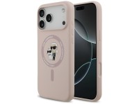 Karl Lagerfeld Silicone Karl&Choupette Ring MagSafe Case for iPhone 17 Pro Max - Pink Karl Lagerfeld Silicone Karl&Choupette Ring MagSafe Case for iPhone 17 Pro Max - Pink