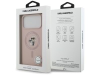 Karl Lagerfeld Silicone Karl&Choupette Ring MagSafe Case for iPhone 17 Pro Max - Pink Karl Lagerfeld Silicone Karl&Choupette Ring MagSafe Case for iPhone 17 Pro Max - Pink