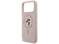 Karl Lagerfeld Silicone Karl&Choupette Ring MagSafe Case for iPhone 17 Pro Max - Pink Karl Lagerfeld Silicone Karl&Choupette Ring MagSafe Case for iPhone 17 Pro Max - Pink