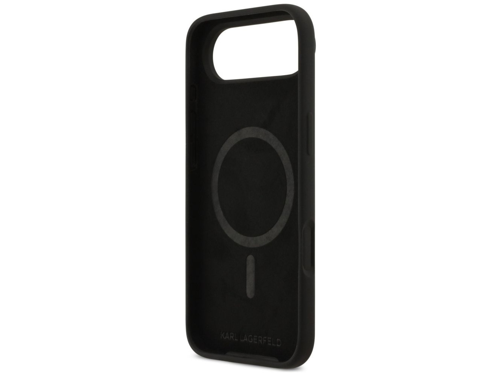 Funda de silicona Karl&Choupette Ring MagSafe de Karl Lagerfeld para iPhone 17 Air - Negra