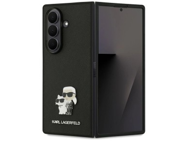 Funda Karl Lagerfeld Saffiano Karl&Choupette Pin para Samsung Galaxy Z Fold7 - Negra Funda Karl Lagerfeld Saffiano Karl&Choupette Pin para Samsung Galaxy Z Fold7 - Negra