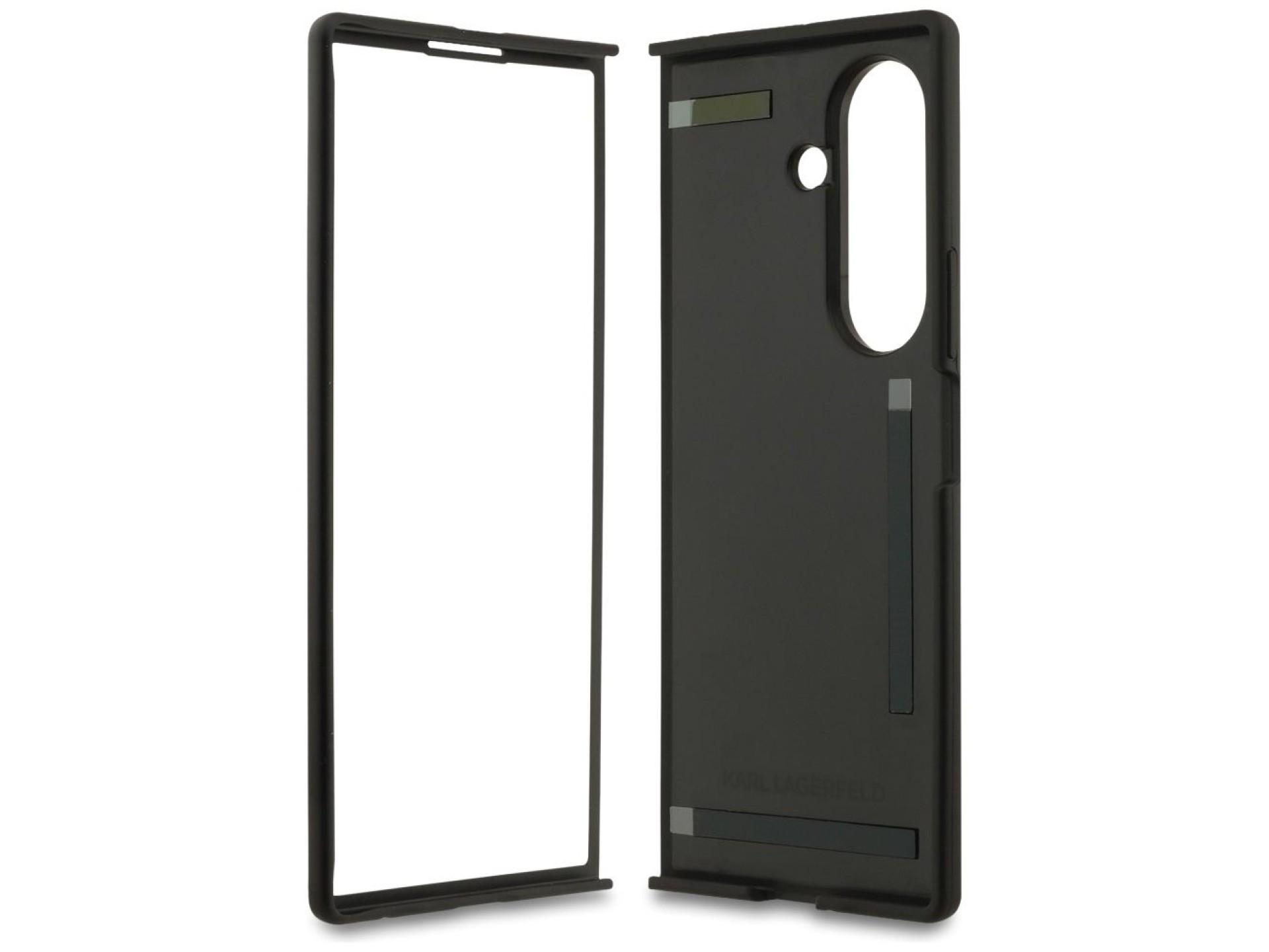 Capa Karl Lagerfeld Saffiano Karl&Choupette Pin para Samsung Galaxy Z Fold7 - Preta