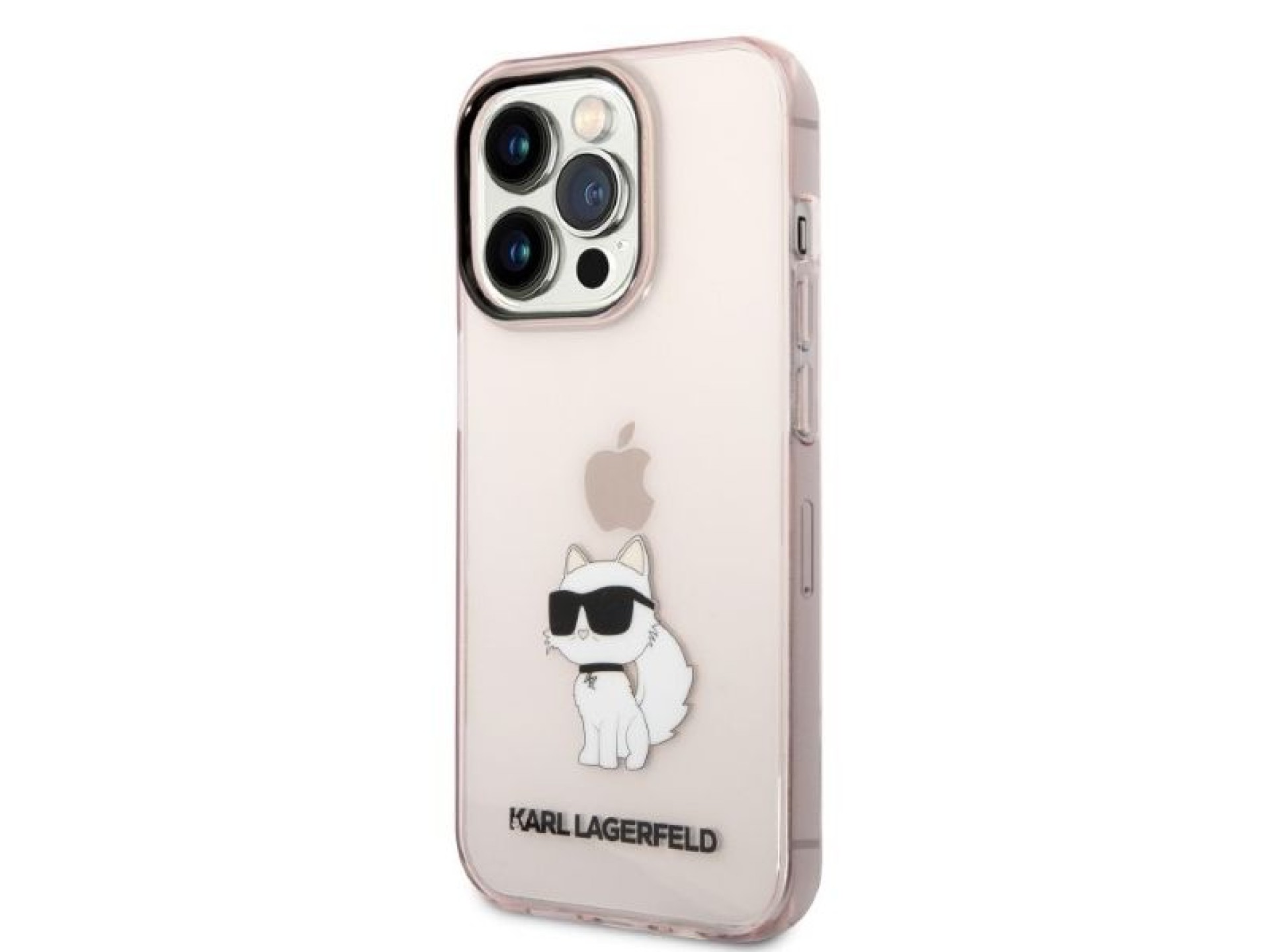 Funda Karl Lagerfeld Ikonik Choupette para iPhone 14 Pro Max - rosa