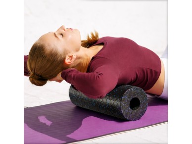 Wozinsky WRM-33 Massage Roller Exercise Roller 33 cm - Black Wozinsky WRM-33 Massage Roller Exercise Roller 33 cm - Black