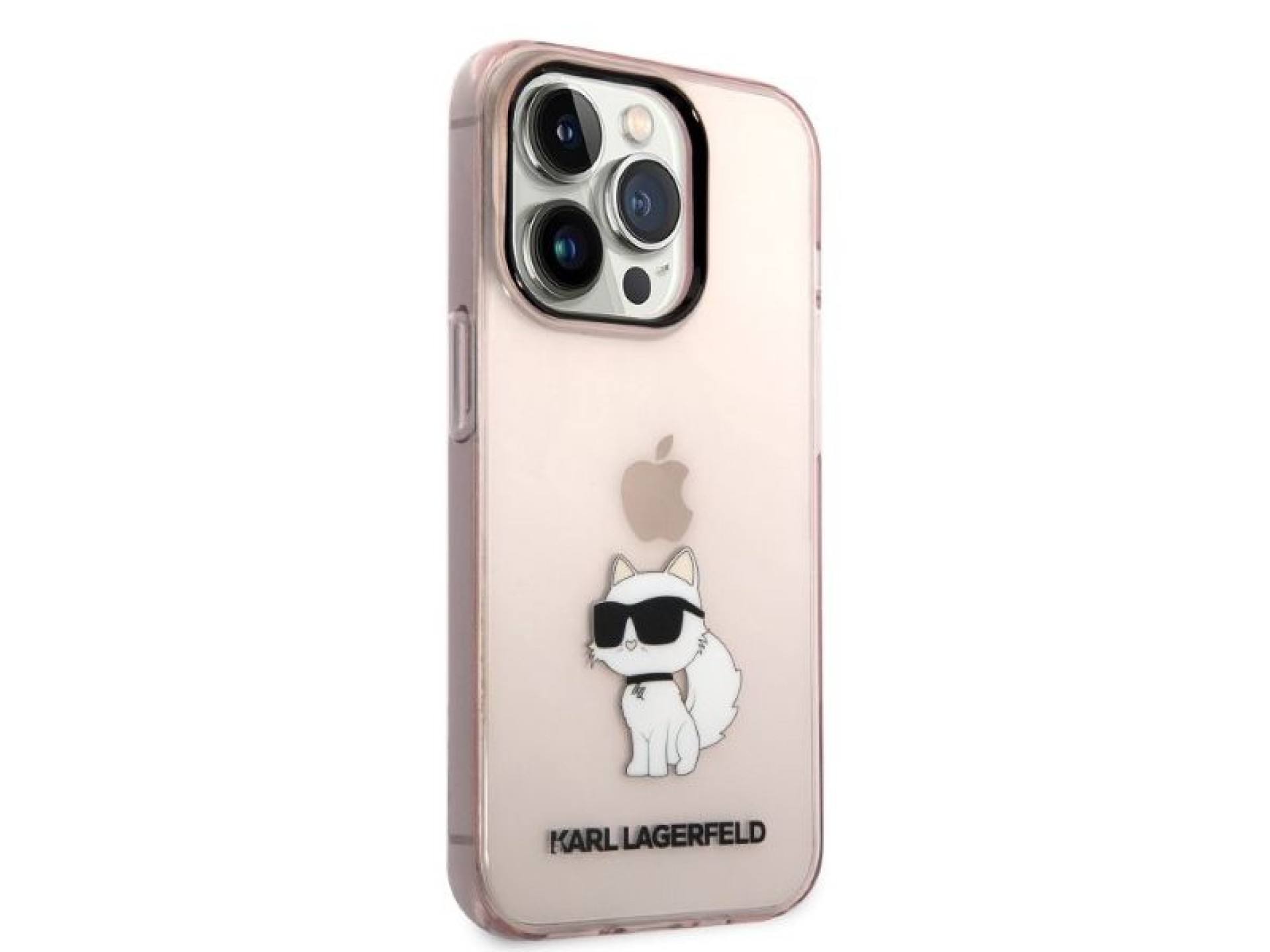 Funda Karl Lagerfeld Ikonik Choupette para iPhone 14 Pro Max - rosa