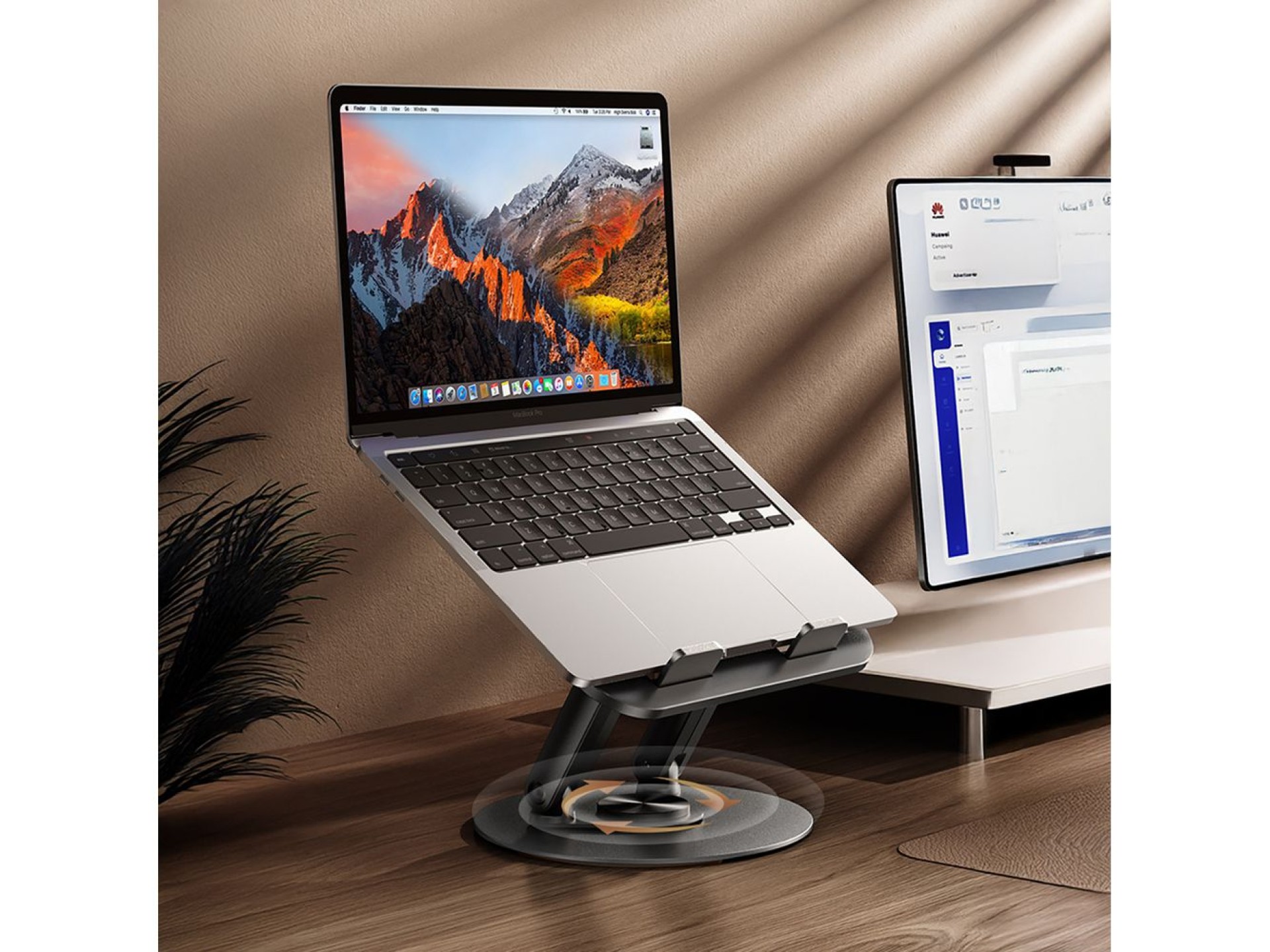 Suporte giratório Wozinsky WRS-K75 para laptop e tablet - preto