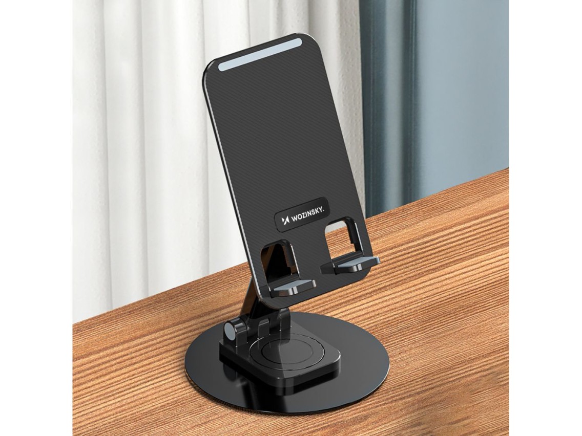 Suporte estável Wozinsky WPT-K393 para celular e tablet - preto