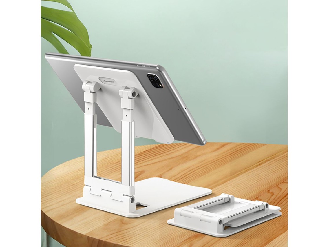 Wozinsky WPT-K28 Desk Stand for Phone Tablet Smartphone Holder Foldable - White