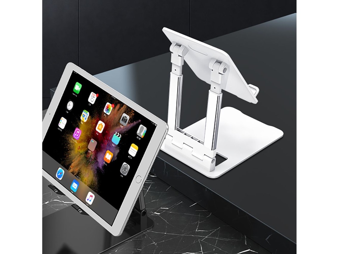 Wozinsky WPT-K28 Desk Stand for Phone Tablet Smartphone Holder Foldable - White