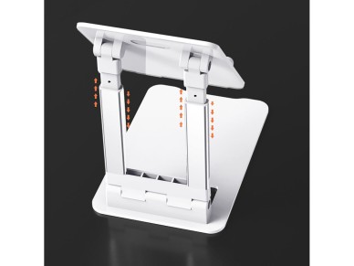 Suporte de mesa dobr�vel Wozinsky WPT-K28 para celular, tablet e smartphone - Branco