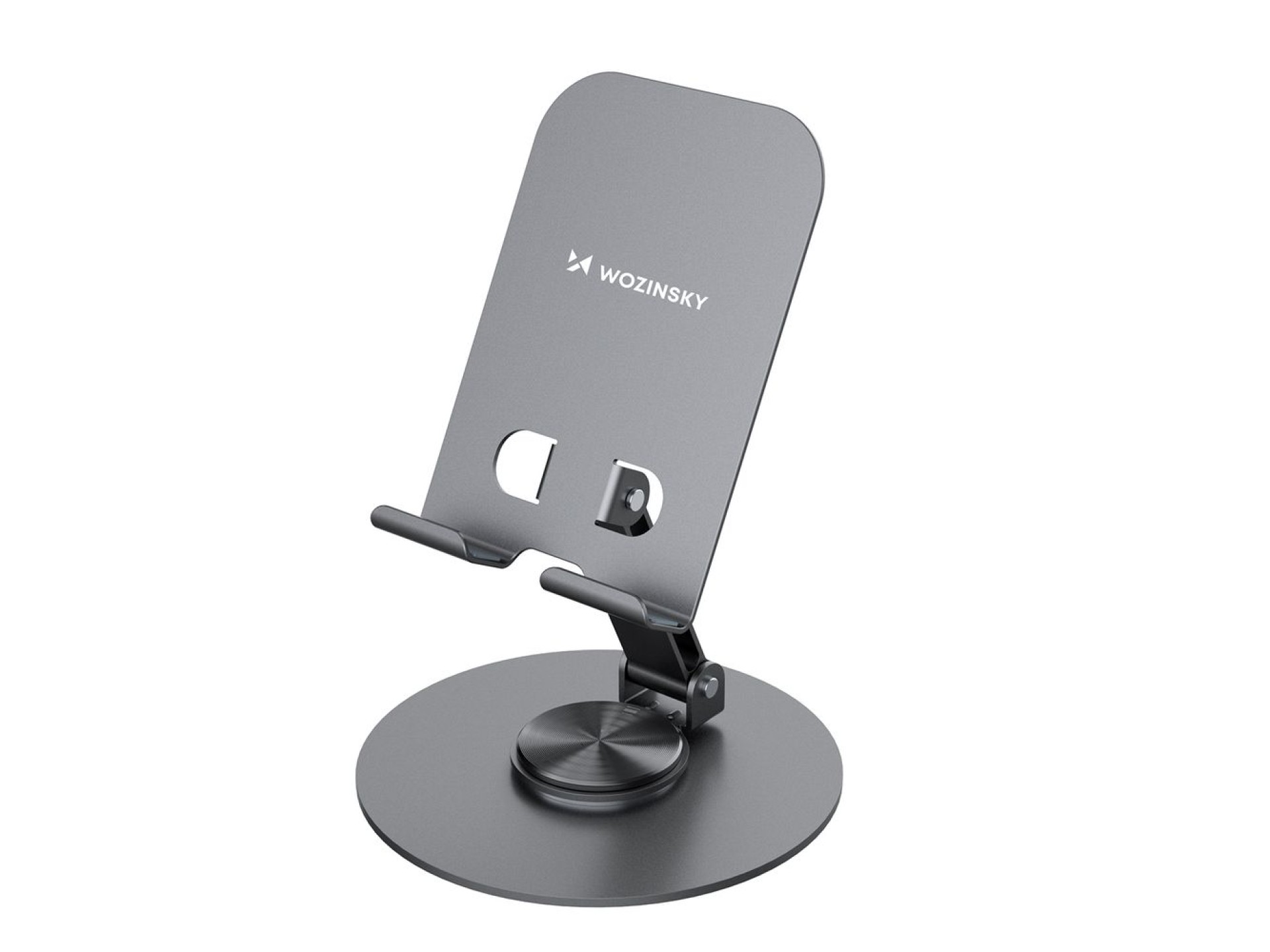 Soporte giratorio Wozinsky WPT-K95 para teléfono y tableta - gris
