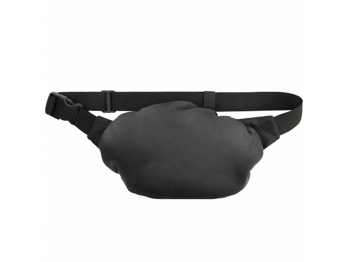 Bolso bandolera unisex Wozinsky WSB-W1 con correa ajustable, impermeable - negro