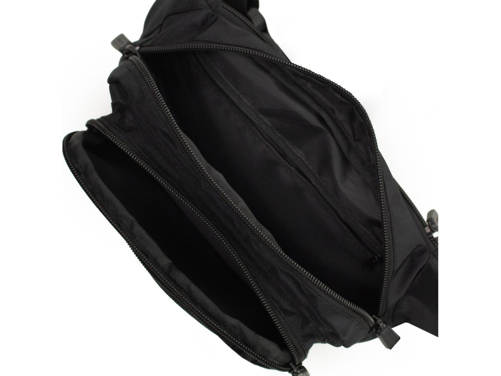 Bolso bandolera unisex Wozinsky WSB-W1 con correa ajustable, impermeable - negro