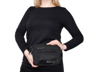 Bolso bandolera unisex Wozinsky WSB-W1 con correa ajustable, impermeable - negro Bolso bandolera unisex Wozinsky WSB-W1 con correa ajustable, impermeable - negro