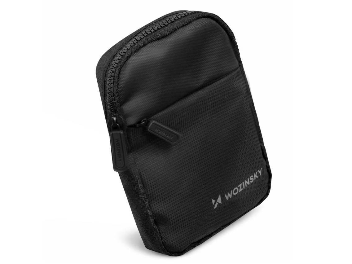 Wozinsky WMS-W1 Unisex Mini Shoulder Bag Waterproof Dual-Compartment for Phone - Black