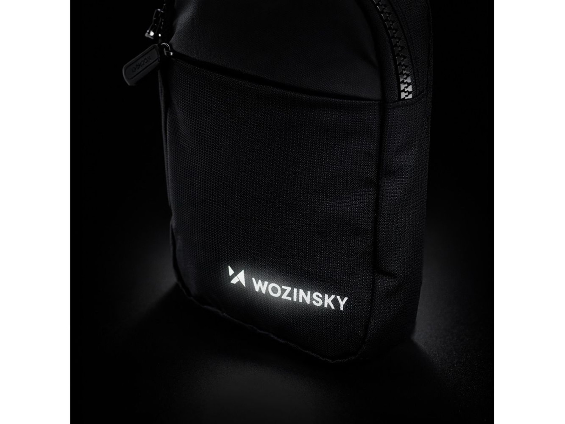 Wozinsky WMS-W1 Unisex Mini Shoulder Bag Waterproof Dual-Compartment for Phone - Black
