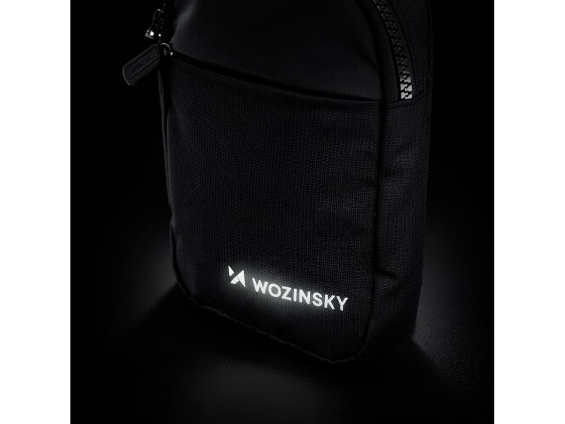 Wozinsky WMS-W1 Unisex Mini Shoulder Bag Waterproof Dual-Compartment for Phone - Black