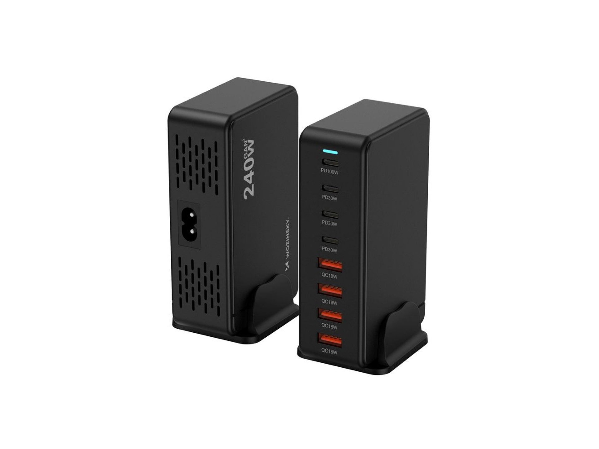 Wozinsky 240W GaN QC3 Charging Station - Black