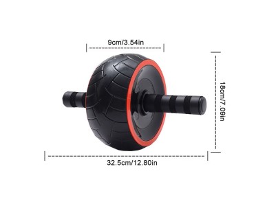 Wozinsky WKDC-17 Ab Wheel with Mat - Black