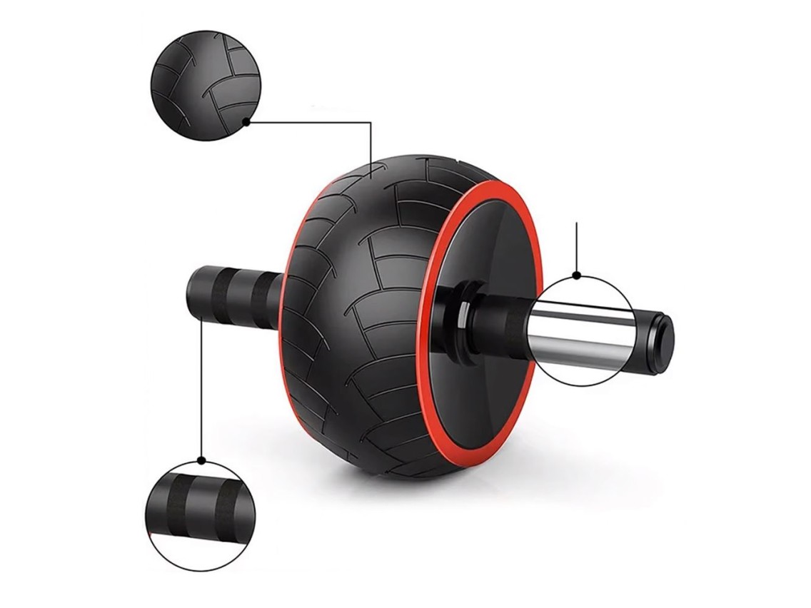 Wozinsky WKDC-17 Ab Wheel with Mat - Black